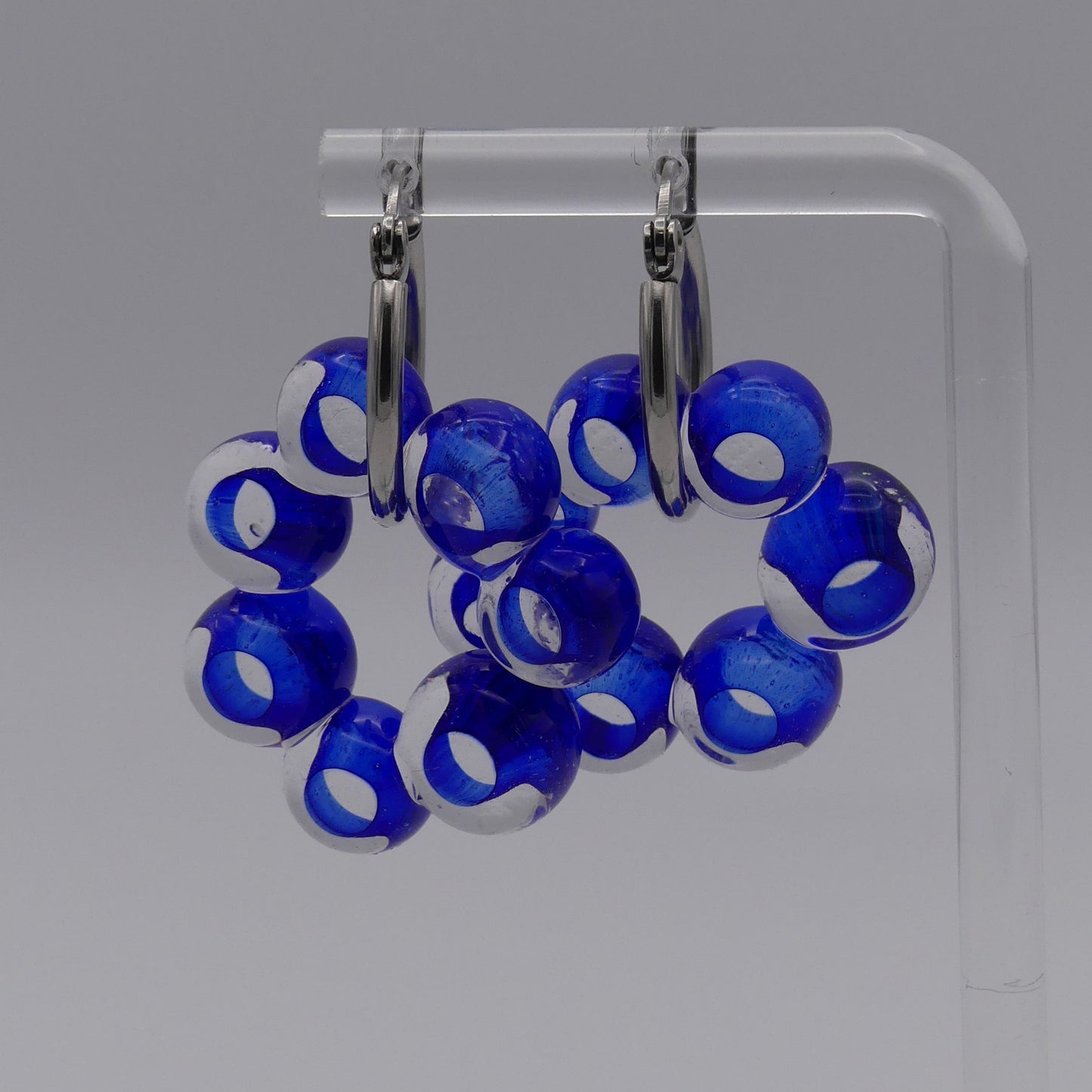 Boucles d'oreilles bleu