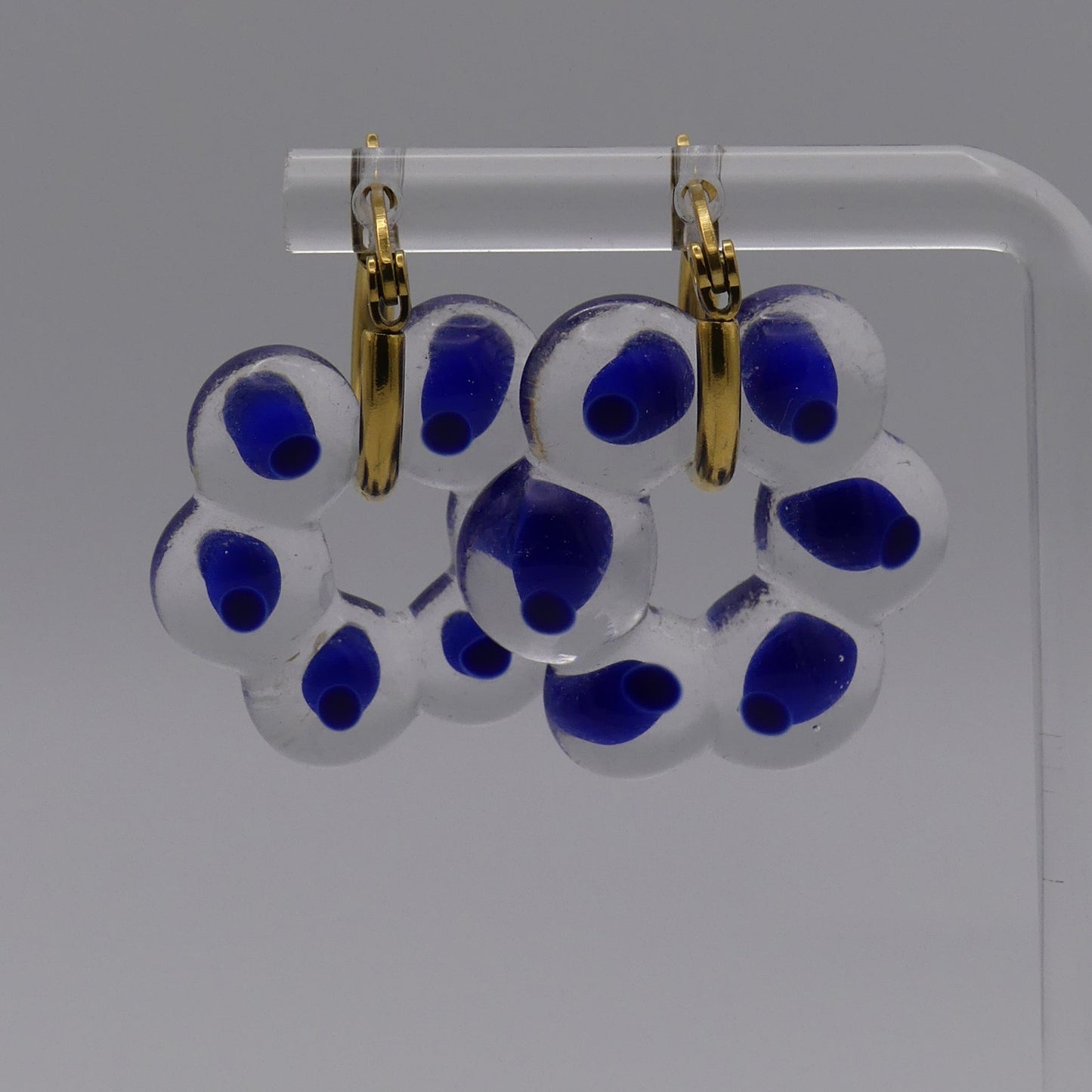 Boucles d'oreilles bleu