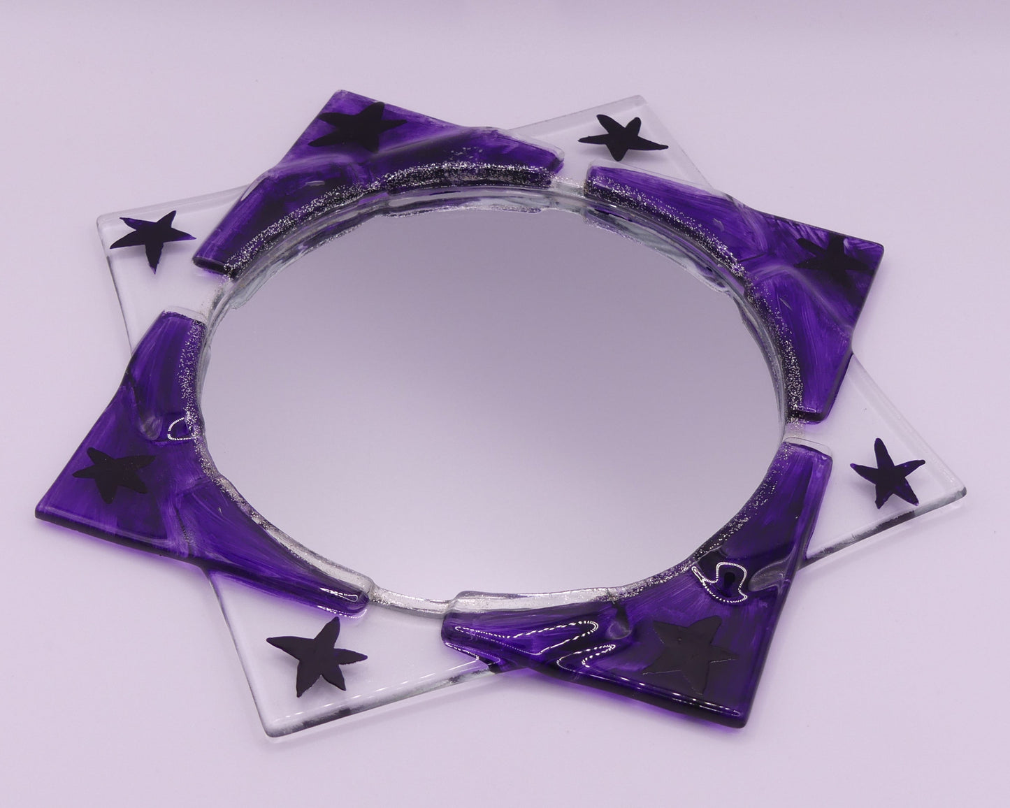 Miroir étoile violet