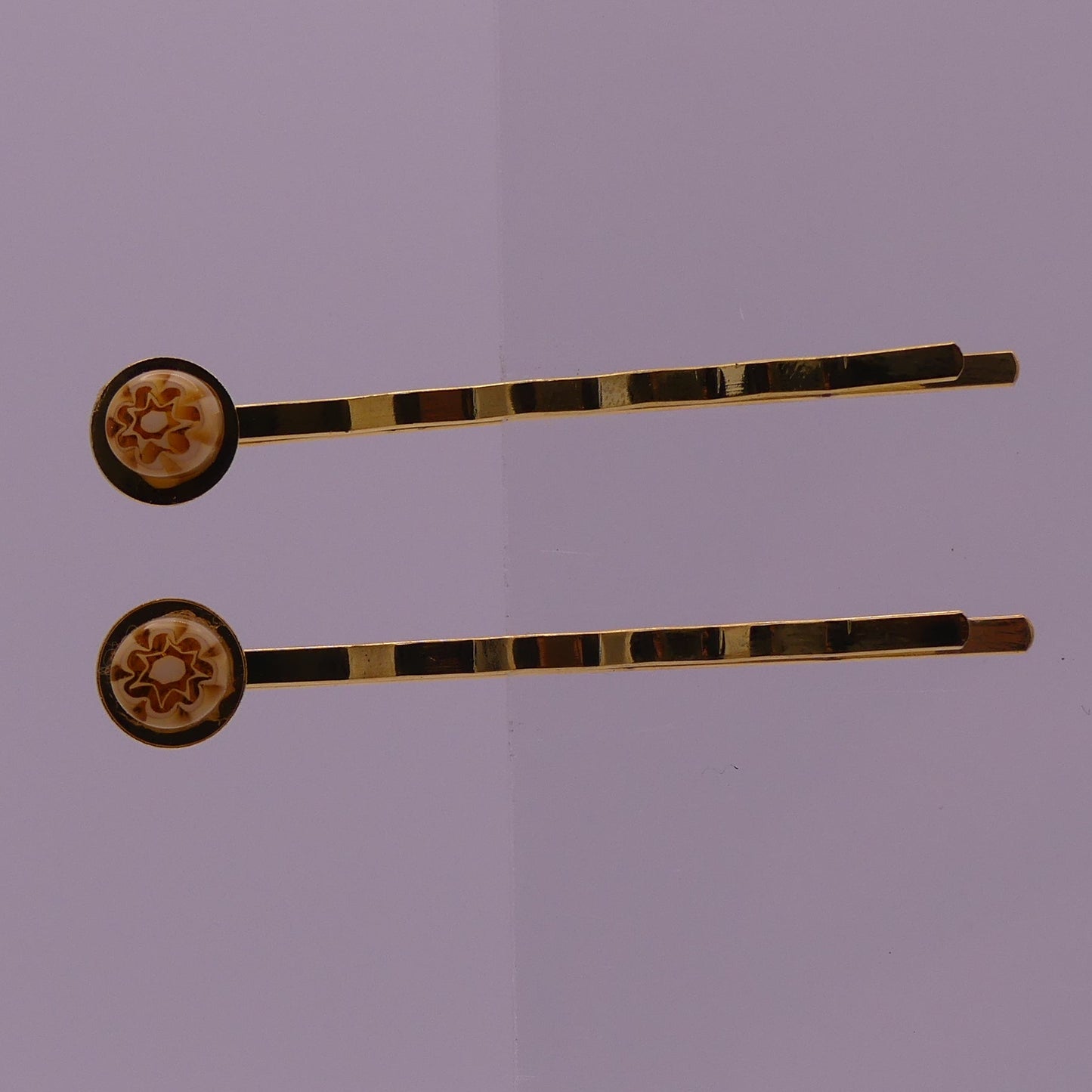 Pinces à cheveux beige