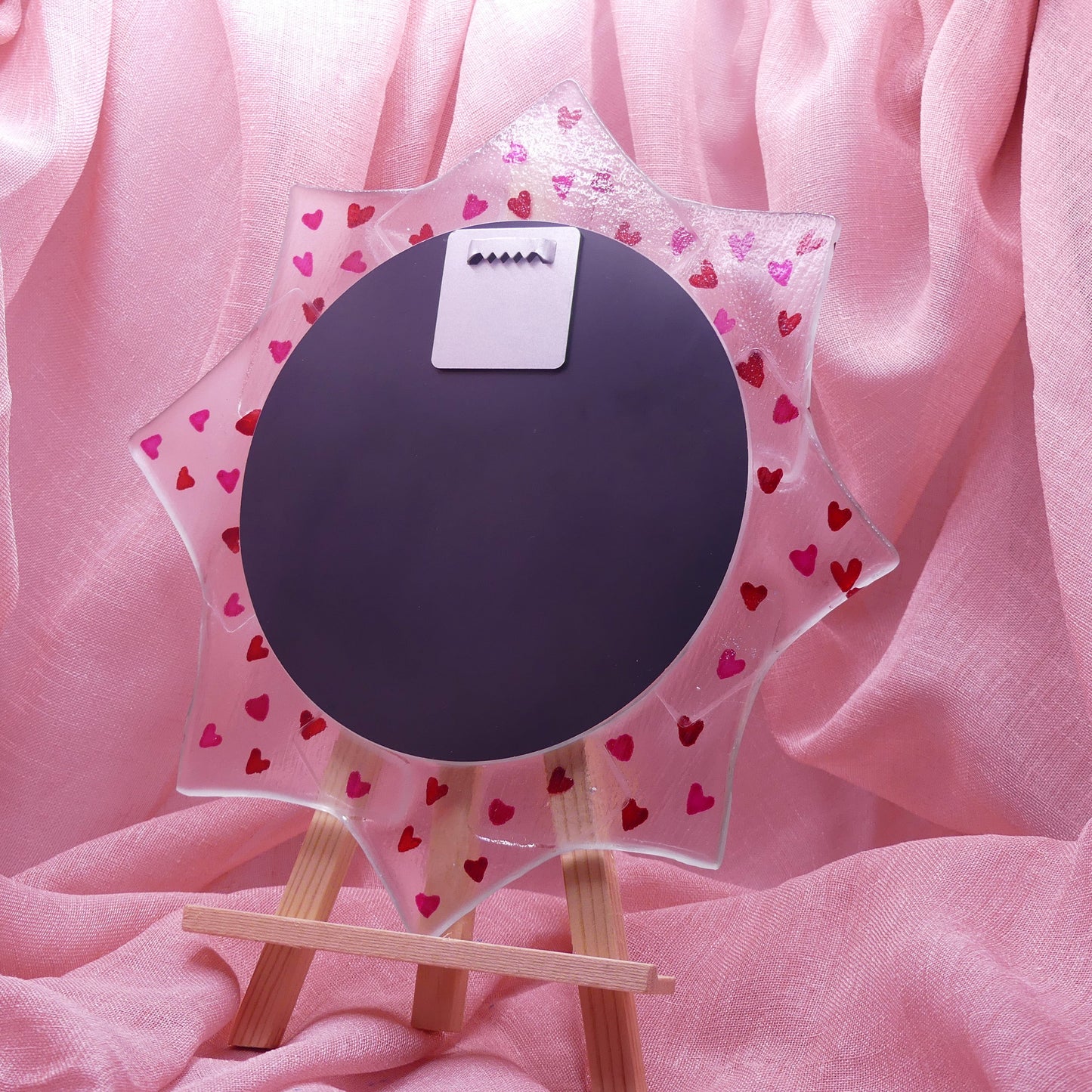 Miroir envolée de coeurs