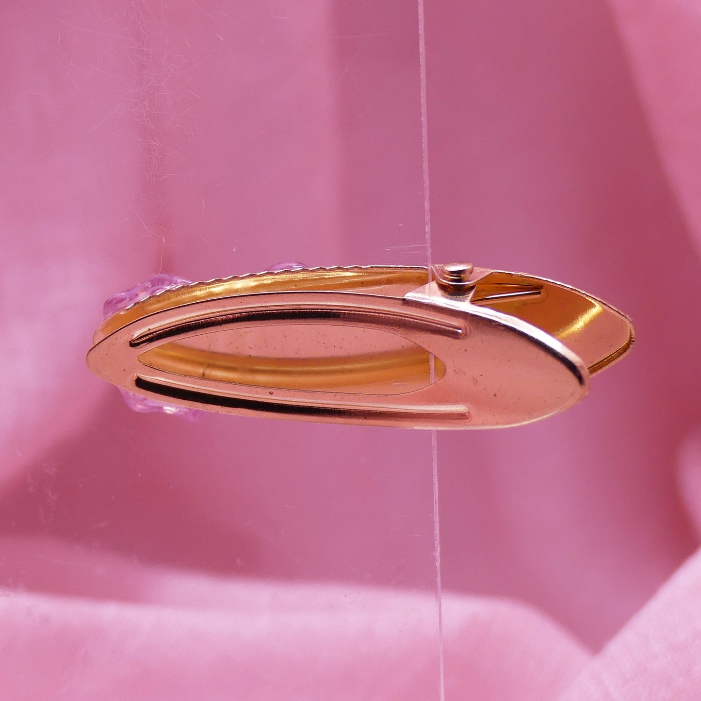 Pince à cheveux framboise