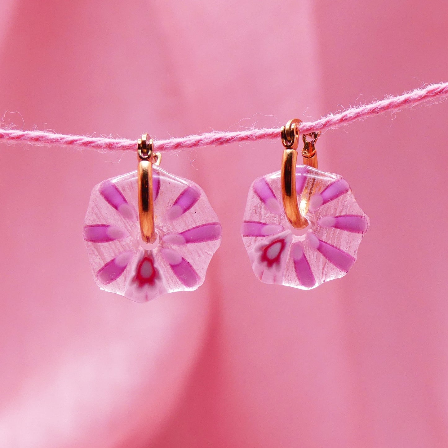 Boucles d'oreilles tulipe