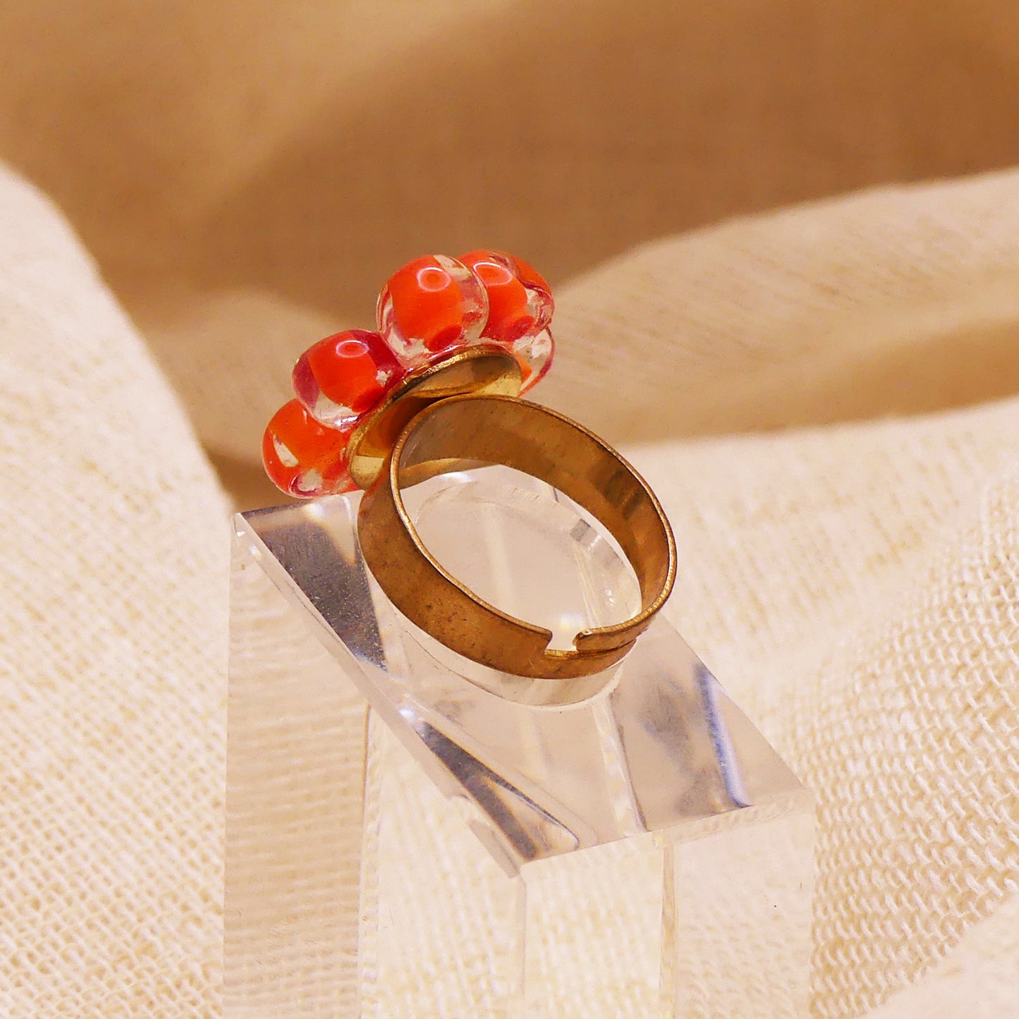 Bague orange