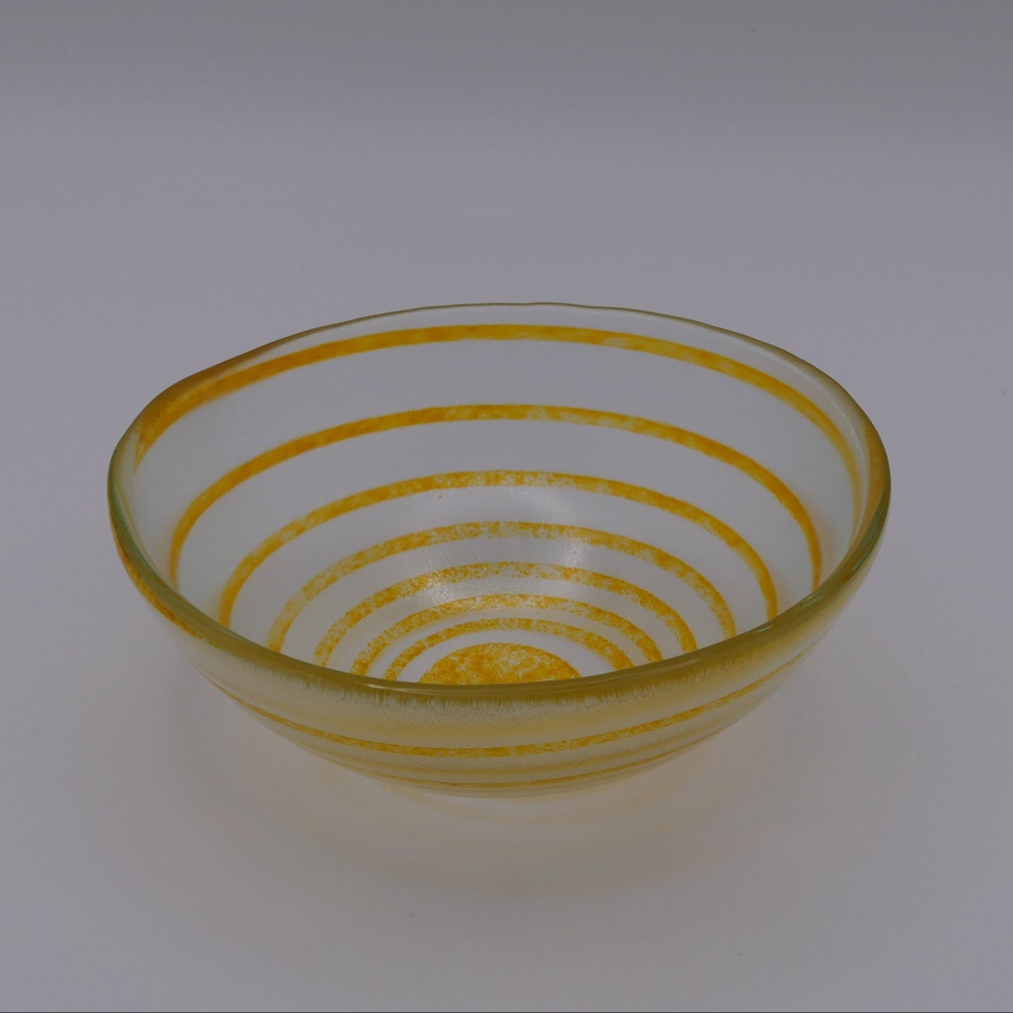 Bol spirale orange transparent