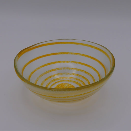 Bol spirale orange transparent