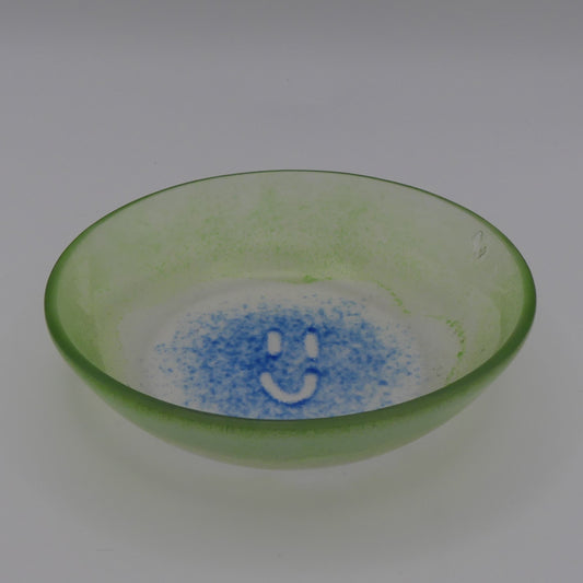 Coupelle smiley bleu vert