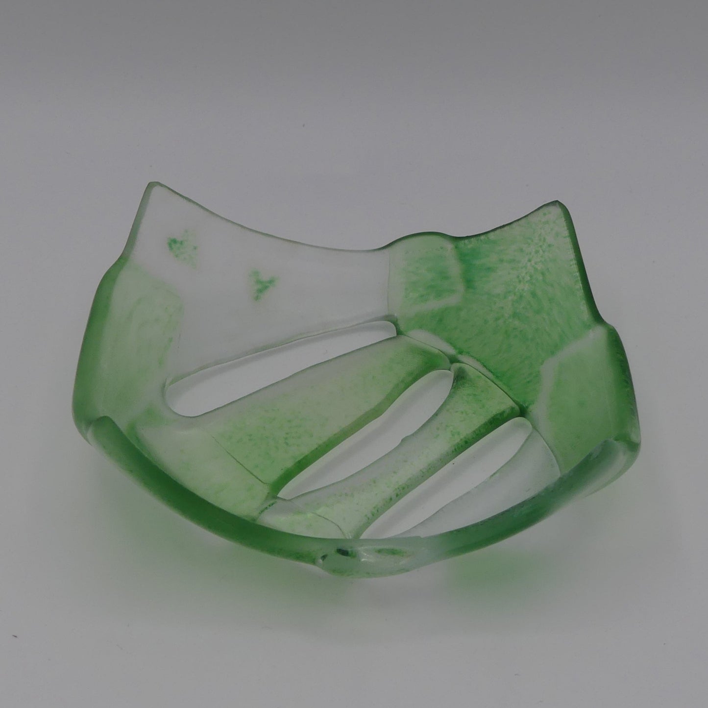 Bougeoir ajouré vert coeur