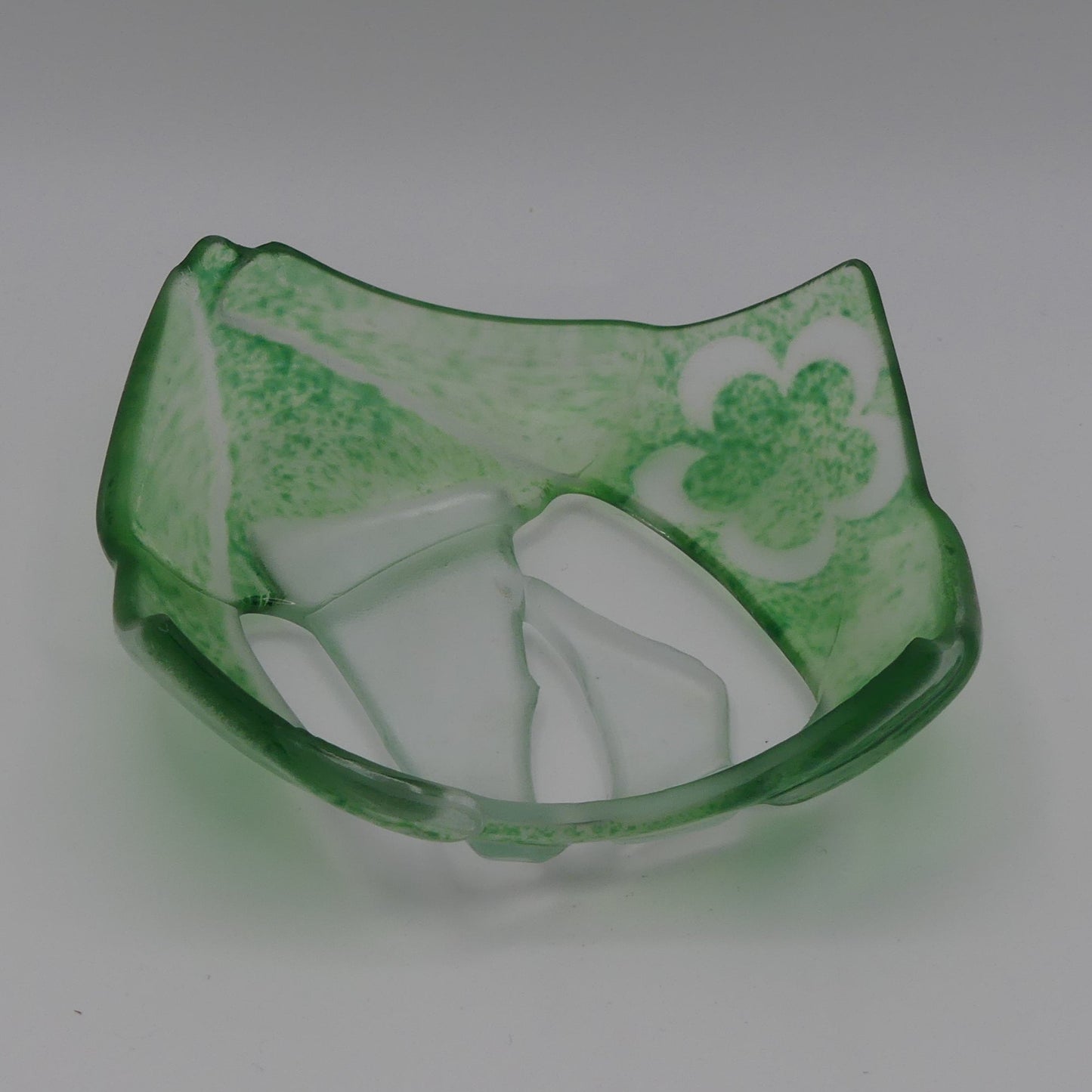 Bougeoir ajouré vert fleur