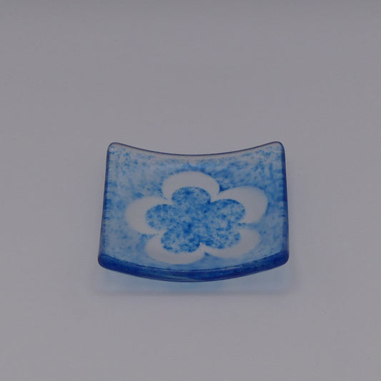 Coupelle fleur bleu