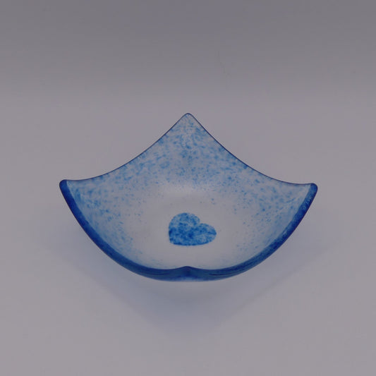 Coupelle coeur bleu