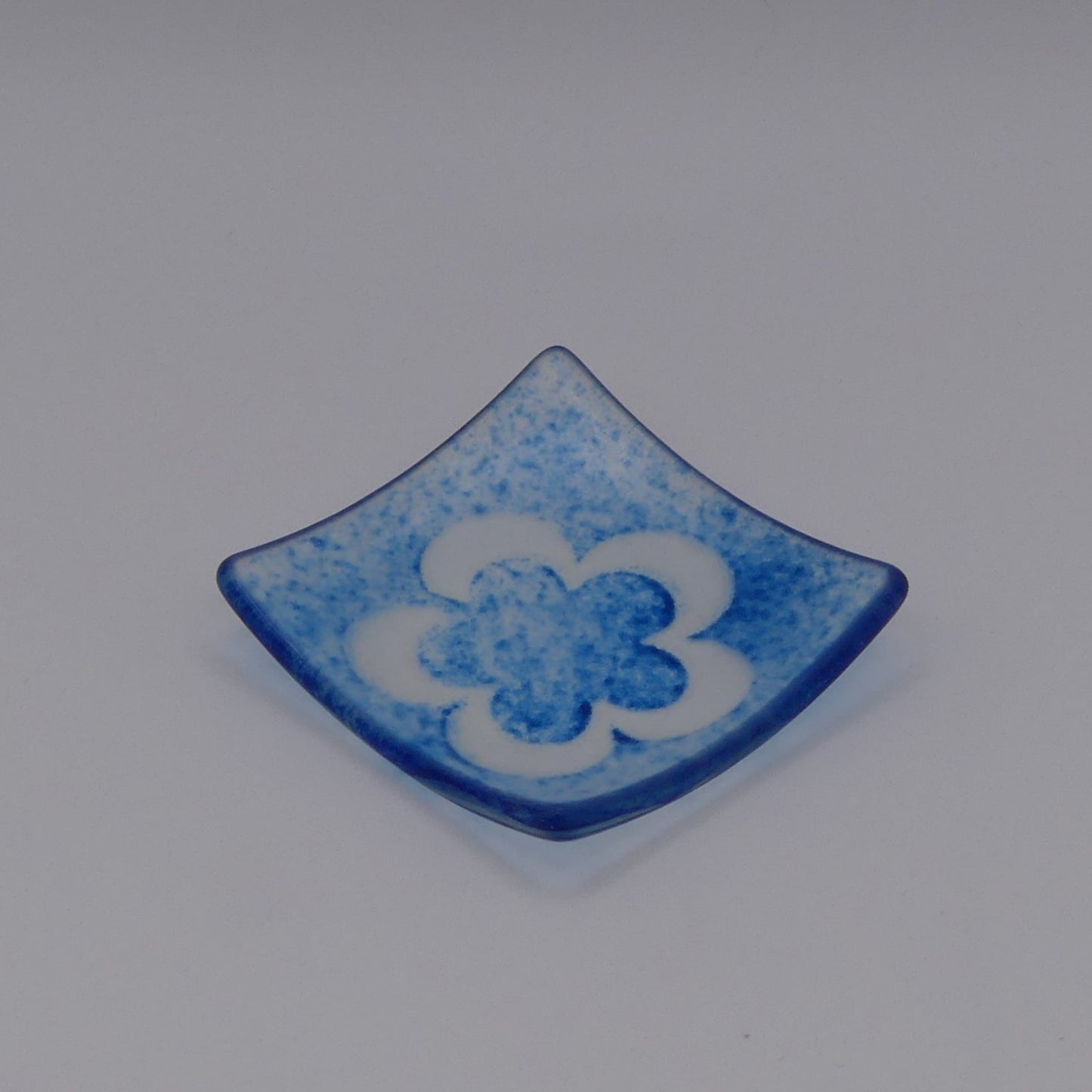 Coupelle fleur bleu