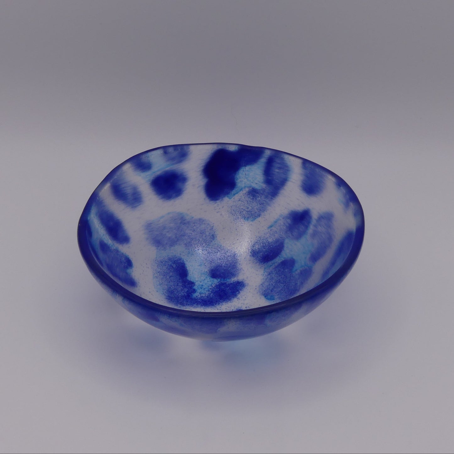Bol léopard bleu foncé