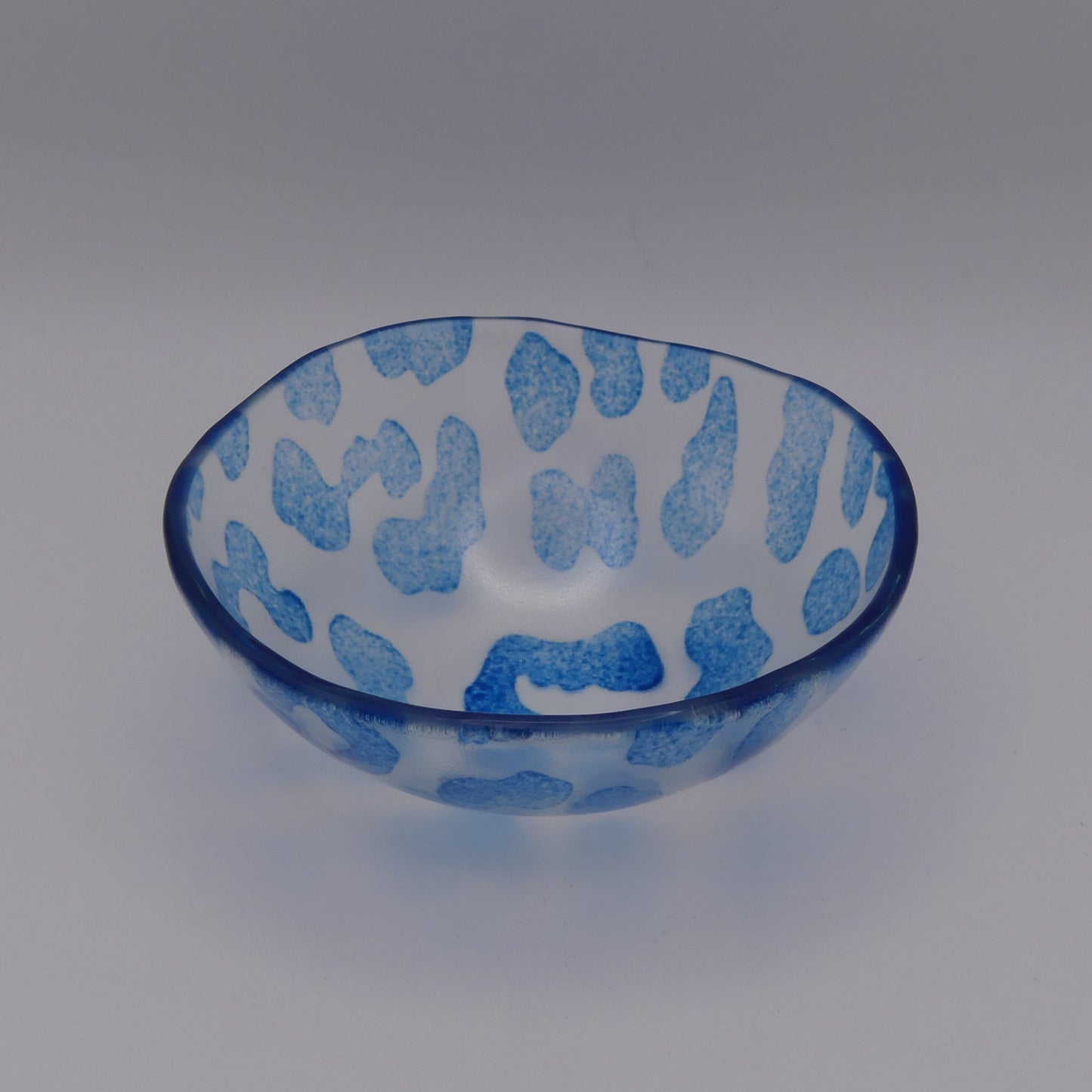 Bol léopard bleu