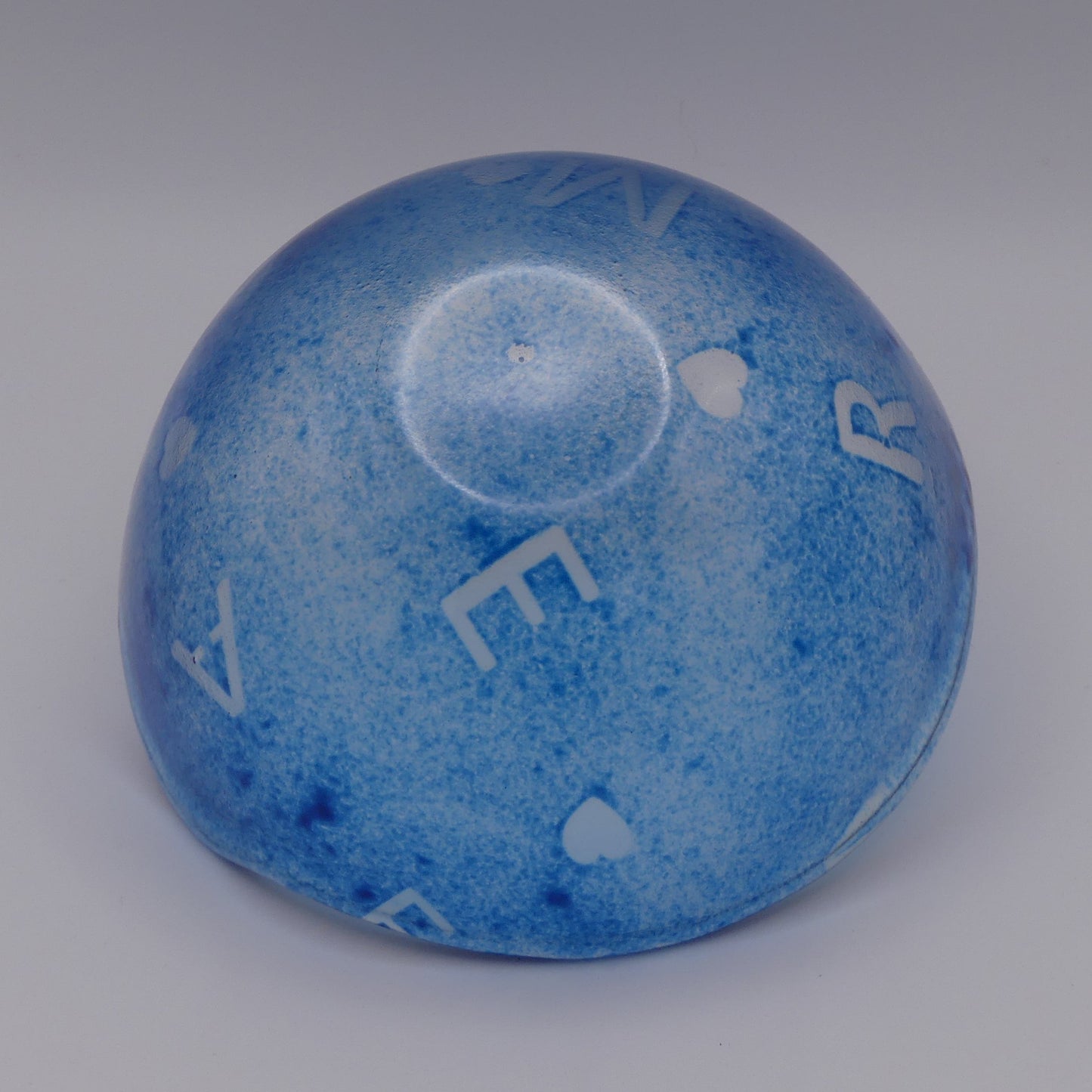 Bol haut lettres bleu