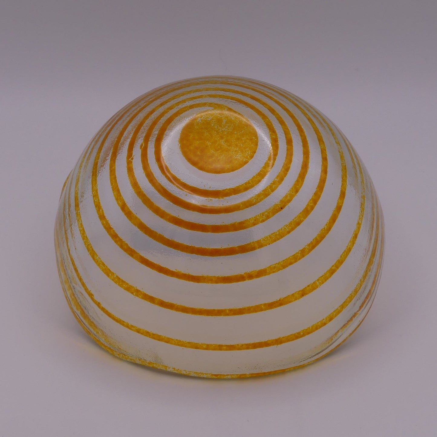 Bol haut spirale transparent orange
