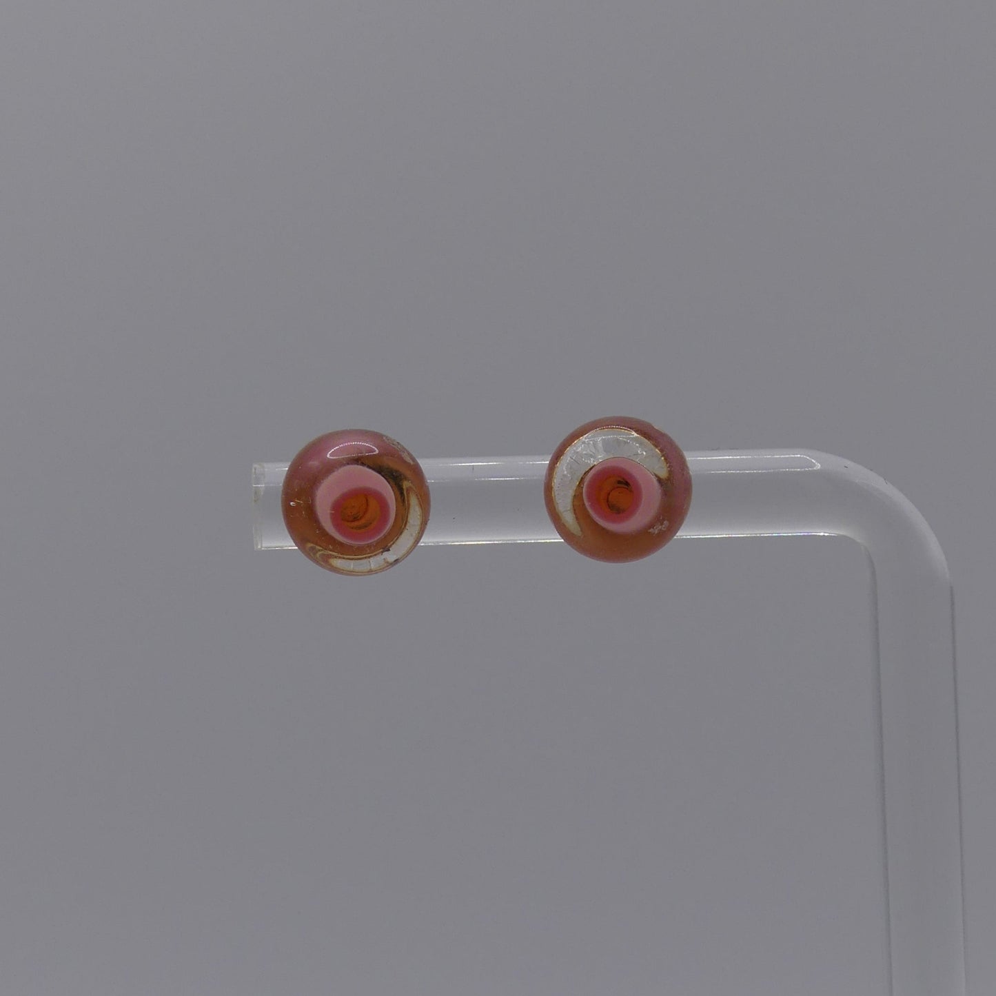 Clous d'oreilles rose