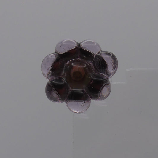 Broche violet transparent