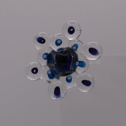 Broche bleu aventurine