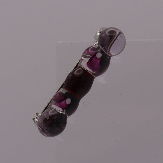 Broche bleu violet rose