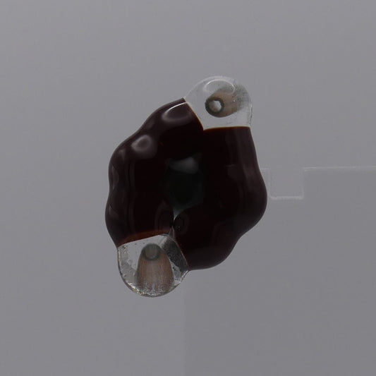 Broche bordeaux or