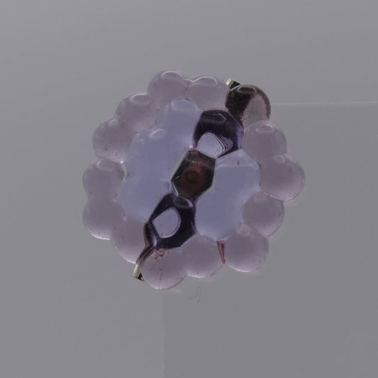 Broche transparent violet