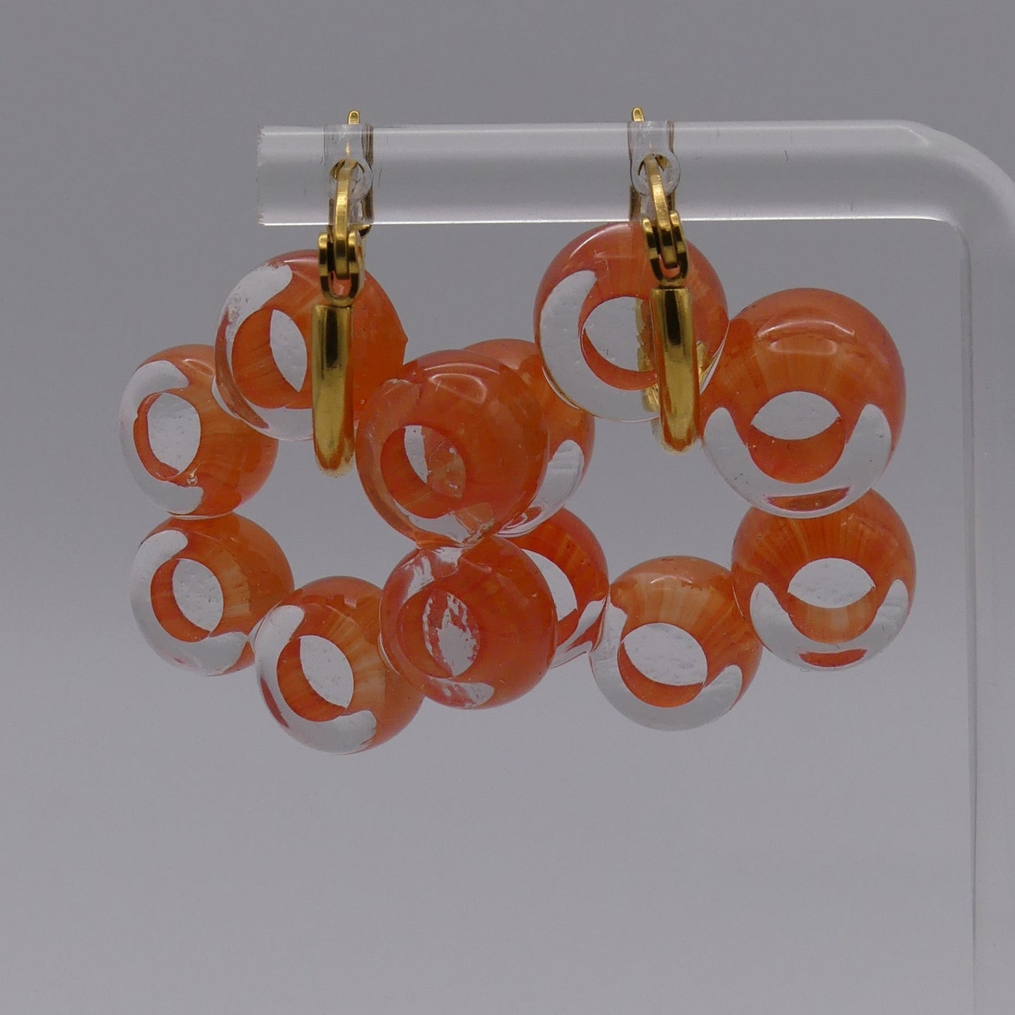 Boucles d'oreilles orange