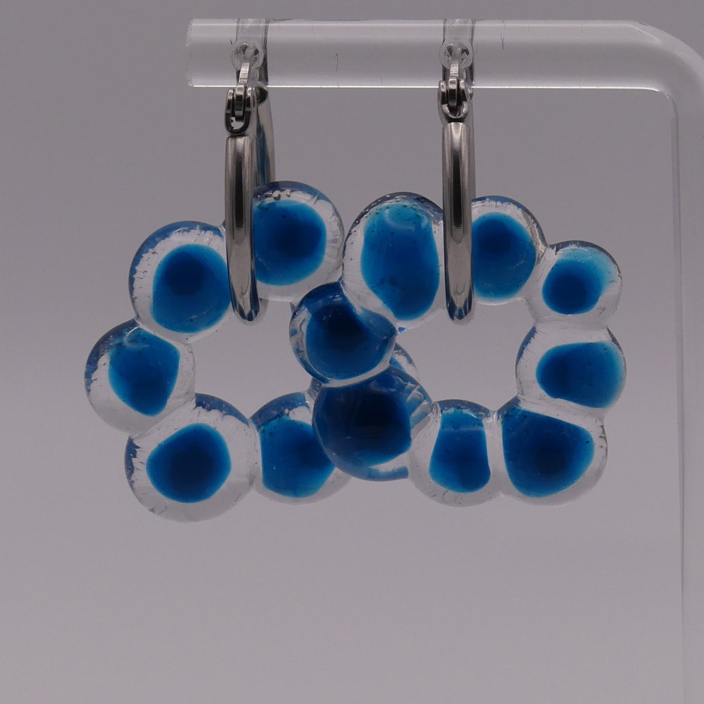 Boucles d'oreilles bleu