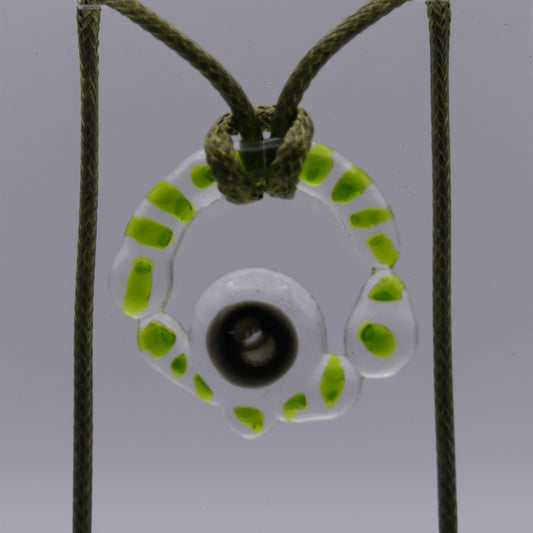Collier vert noir