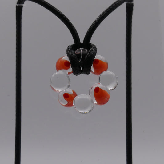 Collier orange  transparent