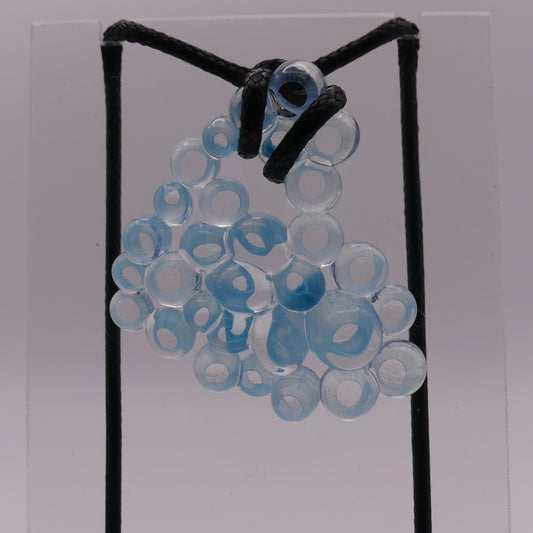 Collier coeur bleu