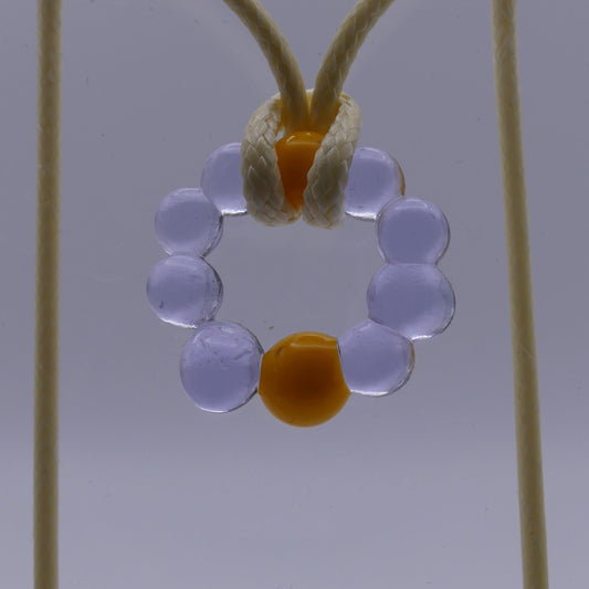 Collier violet jaune