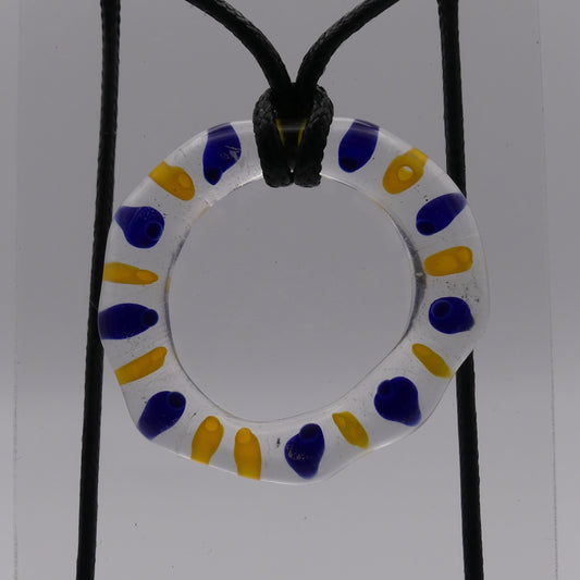 Collier bleu jaune