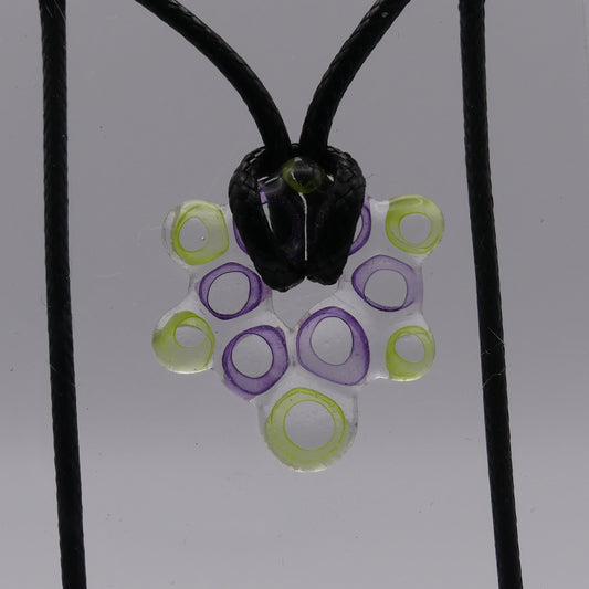 Collier tortue violet