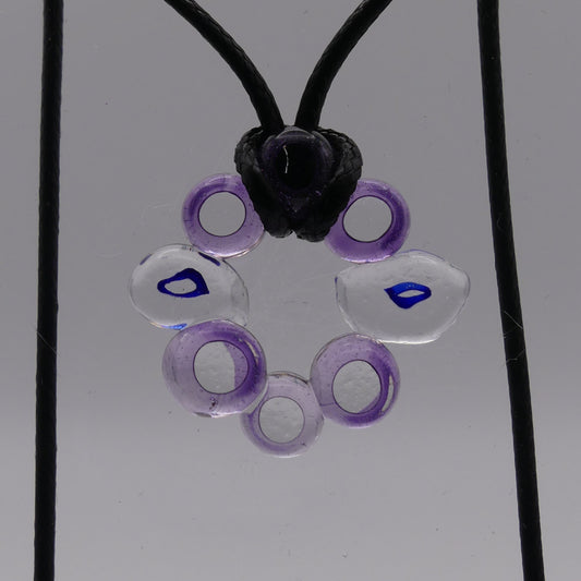 Collier bleu violet