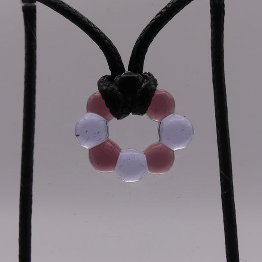 Collier violet rose