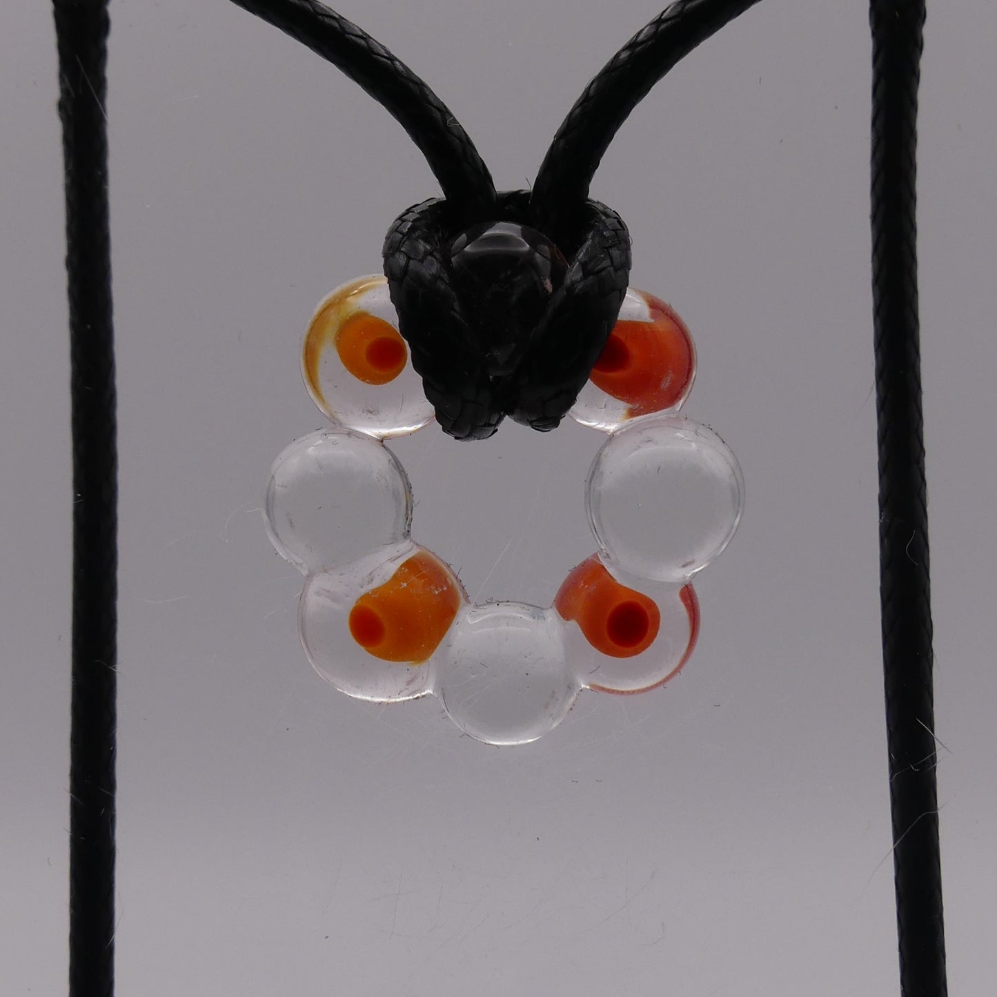 Collier orange  transparent