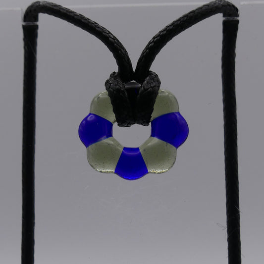 Collier bleu gris