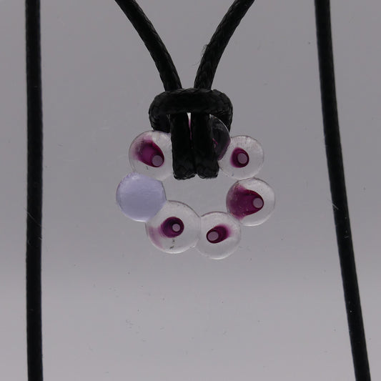 Collier violet bordeaux