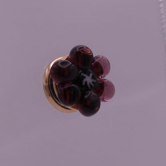 Broche violet bleu