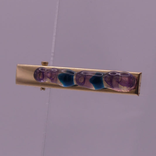 Pince à cheveux violet bleu