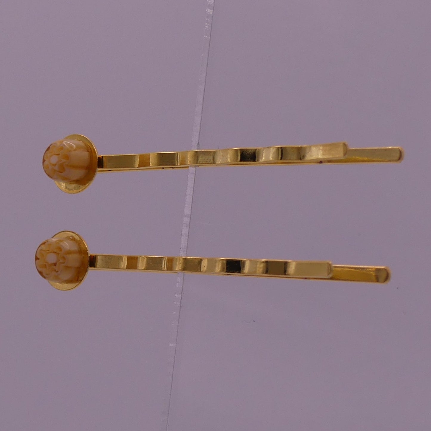 Pinces à cheveux beige