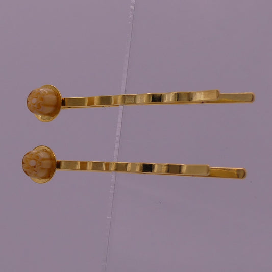 Pinces à cheveux beige