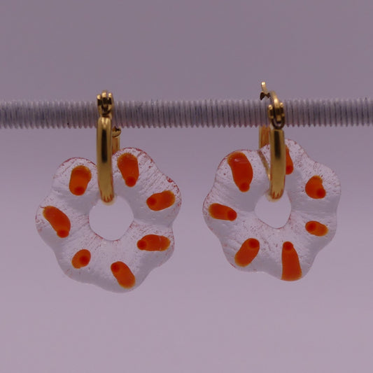 Boucles d'oreilles orange
