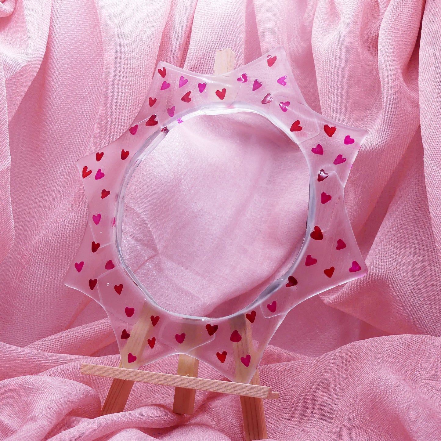 Miroir envolée de coeurs