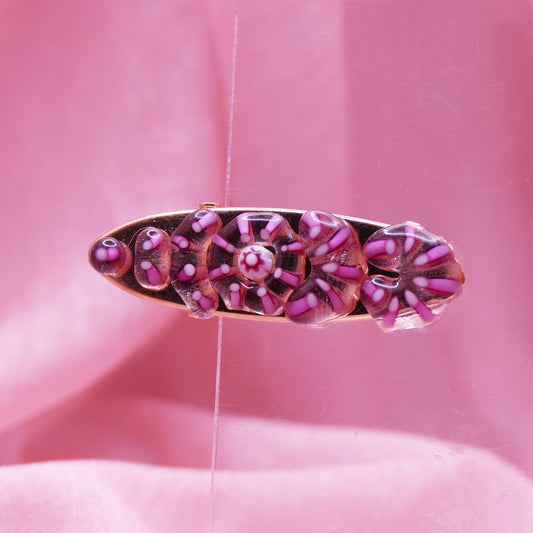 Pince à cheveux framboise