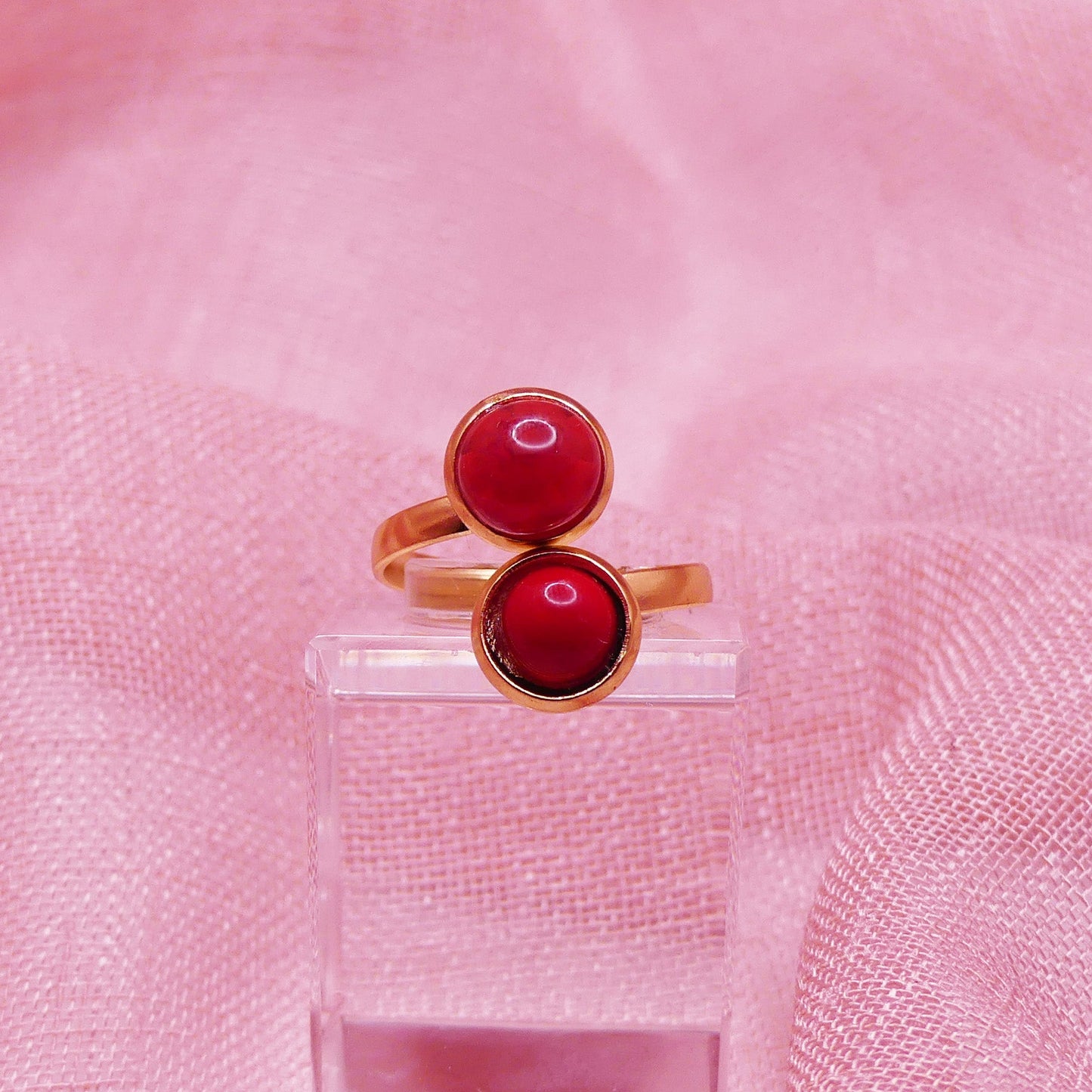 Bague cerise