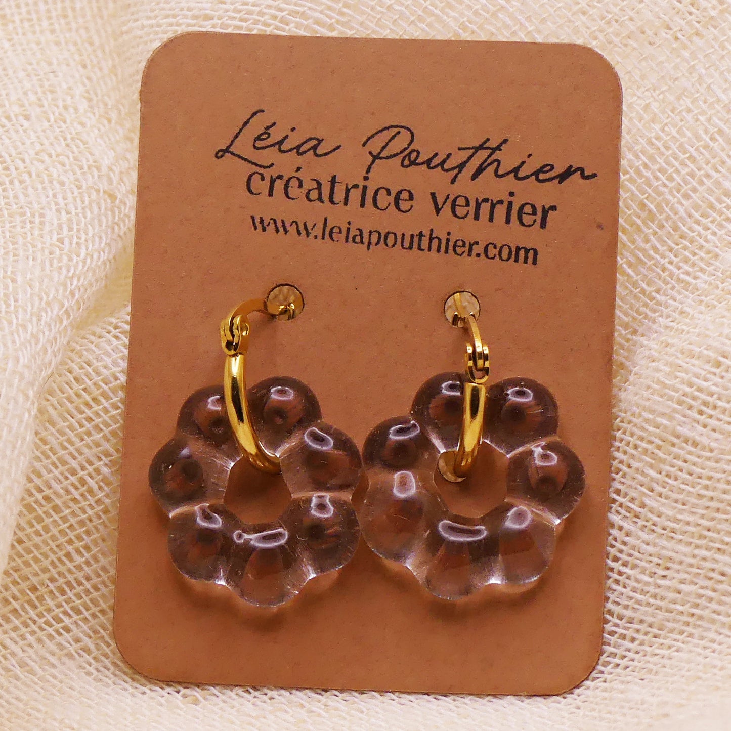 Boucles d'oreilles dorées
