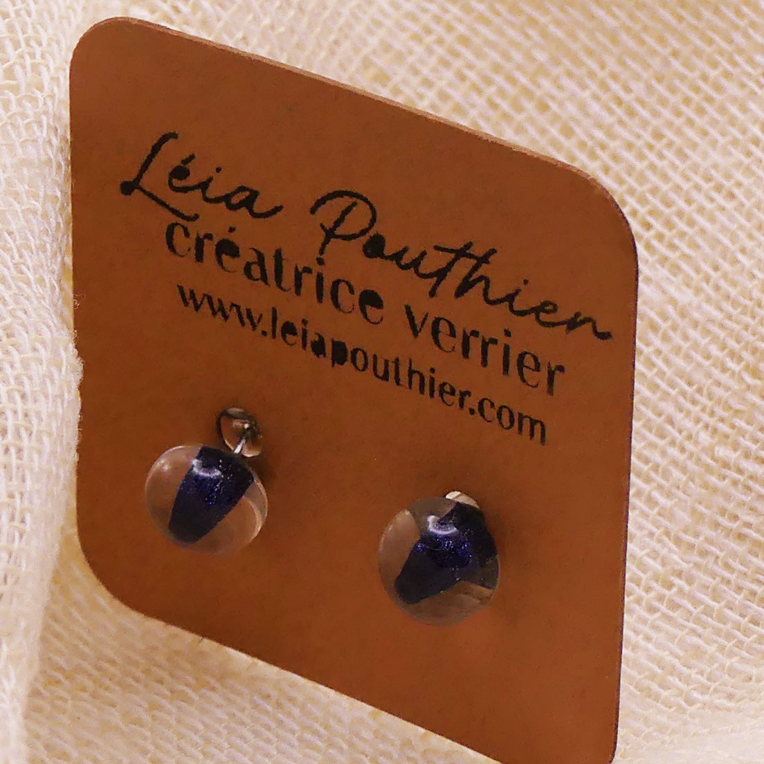 Clous d'oreilles aventurine