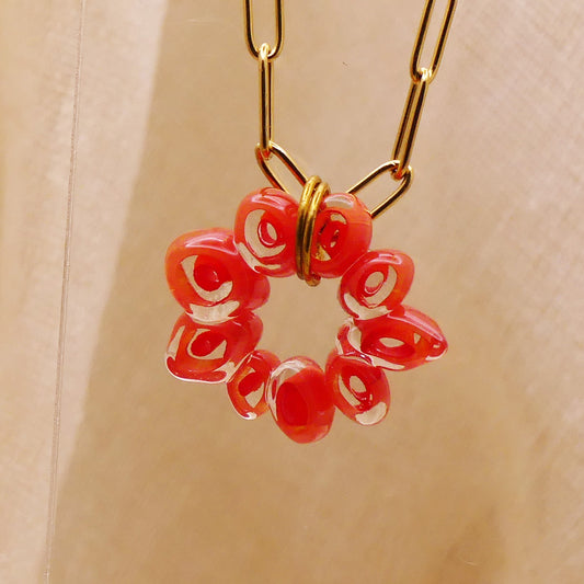 Collier orange